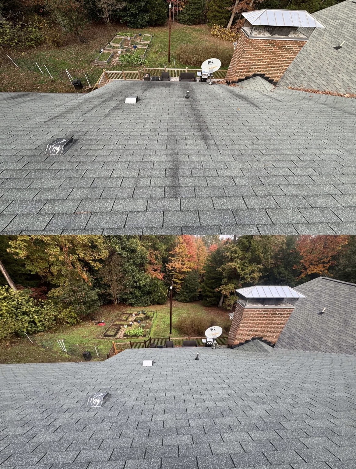 Durham NC Roof Cleaning & Annual House Washing Project